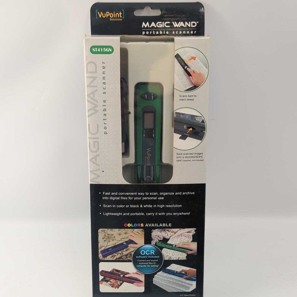 VuPoint Portable Handheld Scanner (Model ST415) New Open Box